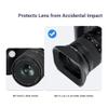 JJC Metal Square Lens Hood Shade for Fuji Fujifilm XF 16-50mm f/2.8-4.8 R LM WR Lens on Fujifilm X-T5 X-T50 XT5 XT50 Camera, for Fuji Fujinon XF 33mm F1.4 R LM WR, with Protective Hood Cap view 4