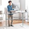 ZLGONRL Brown,Clamp-on Monitor Shelf for Desk, 29.5" Walnut Monitor Stand with Metal Legs, Desk Storage Organizer for Computer,Laptop,Printer view 4