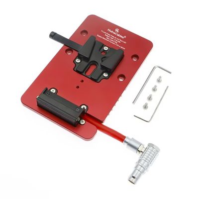 Alvins V Mount Battery Plate for DJI Ronin 4D, V Mount Plate with 6-pin 1B DC-in Out Put Battery Mounts Plate for Ronin 4D