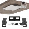 Under Desk Laptop Mount Metal Under Desk Laptop Holder with Anti-Scratch Pads Compatible with Lenovo HP Asus Acer Laptop,Mac Mini,Macbook,Keyboard Under Desk Shelf Tray with Headphone Hanger view 1
