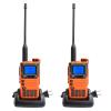 YNIBST UV-K5(8) UV-K6 Walkie Talkie, AM/FM Air Band Receiving,VHF/UHF Dual Band Rechargeable Two Way Radio Handheld Transceivers with NOAA Weather Alert,Type-C Port (Orange,2 Pack) view 1