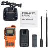 YNIBST UV-K5(8) UV-K6 Walkie Talkie, AM/FM Air Band Receiving,VHF/UHF Dual Band Rechargeable Two Way Radio Handheld Transceivers with NOAA Weather Alert,Type-C Port (Orange,2 Pack) view 3