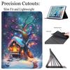 Case for Samsung Galaxy Tab S8 2022/Tab S7 2020 11 Inch (Model SM-X700/X706/T870/T875/T878), Multi-Angle Stand Smart Protective Cover, Shockproof Case Auto Sleep/Wake, Snow Tree House view 3