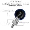 Suoleerang 1" Ball Mount Base Ball Adapter with 1 inch Ball, 1/4" Threaded Bolt with Ball Adapter 1/4-20 Stainless Steel Threads Compatible with RAM Mounts Parts B Size Double Socket Arms(Black-1) view 4