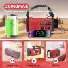 Hand Crank Emergency Radio 20000mAh AM FM NOAA Weather Radio view 2