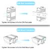 Industrial Gigabit Passive PoE 24V Injector POE Adapter with 12-24V DC Input to 24V PoE Output 1000Mbps 2rj45 35mm DIN- Rail Wall Mount Design view 4