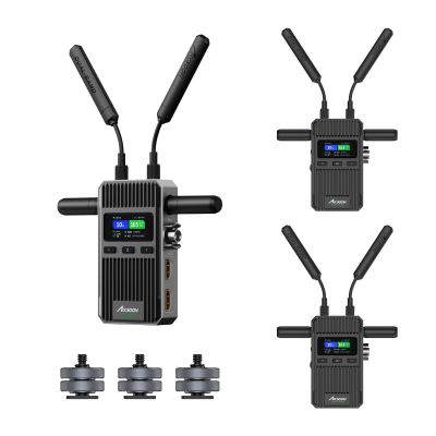 Accsoon CineView 2 SDI Wireless Video Transmitter and 2 Receivers, Dual-Band 1500ft Range 50ms Latency, UVC Live Streaming, Signal Converter, 4 Devices Monitoring, Compatible with CineView HE/SE/Quad
