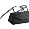 ANYLUV Blue Light Glasses Men, Carbon Fiber Square Eyewear, Lightweight Computer Gaming Glasses, Anti Eyestrain view 1