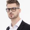 ANYLUV Blue Light Glasses Men, Carbon Fiber Square Eyewear, Lightweight Computer Gaming Glasses, Anti Eyestrain view 2
