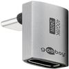 goobay USB-C Adapter 240 W 40 Gbit Extension 90 Vertical Long USB 4 (Male to Female) / USB 4.0 Adapter 8K @ 60 Hz, Backward Compatible USB 3.1, USB 2.0/74442 view 1