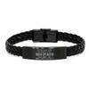 Sarcasm Christmas Radio Operator Braided Engraved Bracelet for Coworkers Colleague, I never asked to be the world's best Radio Operator but here I am killing it! Radio Operator Birthday Graduatio view 1