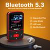 RUIZU 64GB Clip MP3 Player with Bluetooth 5.3, Portable Music Player with Voice Recorder for Sports Running, FM Radio, Pedometer, A-B Repeat, Audio Shuffle Playback, 2.4-inch Curved Screen view 3