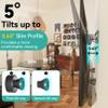 Auoace No Drill TV Wall Mount for 22 to 55 inch TVs, Drywall Smart TV Bracket Tilts Up to 5, Low Profile TVs Mount up to 100 Lbs, Easy to Install for Bedroom, Living Room, Include All Hardware kit view 2
