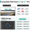 Auoace No Drill TV Wall Mount for 22 to 55 inch TVs, Drywall Smart TV Bracket Tilts Up to 5, Low Profile TVs Mount up to 100 Lbs, Easy to Install for Bedroom, Living Room, Include All Hardware kit view 3