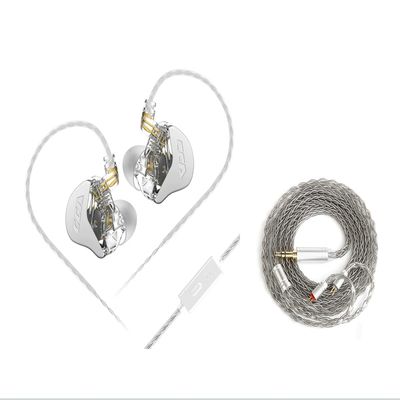 2M Long Recessed 2Pin IEM Cable in Ear Monitor Replacement Earphone Cable and CCA CRA in Ear Monitors Headphones with Microphone