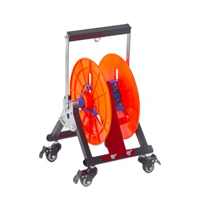 Foldable Wire Spool Rack with Wheel,Wiring Spool Dispenser,Heavy Duty Spool Storage Holder,for Electrical Industrial Retail Use,220lbs Capacity(47x25x30cm)