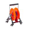 Foldable Wire Spool Rack with Wheel,Wiring Spool Dispenser,Heavy Duty Spool Storage Holder,for Electrical Industrial Retail Use,220lbs Capacity(47x25x30cm) view 1