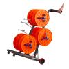 Wire Spool Rack with Wheel,Multi-Spool Wire Rack Dispenser,Heavy Duty Spool Storage Holder,for Electrical Industrial Retail Use,330lbs Capacity view 1