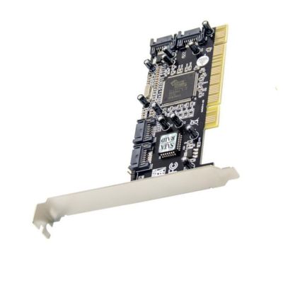 Expansion Card, 4 Port SATA PCI Expansion Card PCI to SATA Adapter Card for Windows 98SE/Me