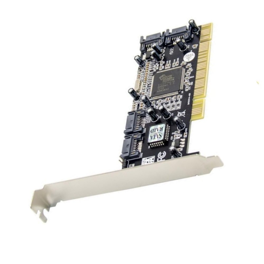 Expansion Card, 4 Port SATA PCI Expansion Card PCI to SATA Adapter Card for Windows 98SE/Me