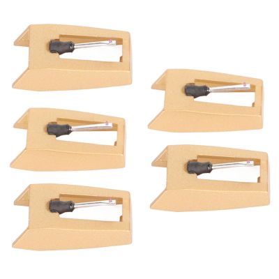 5pcs Record Player Needle Replacement Turntable with Cleaning Brush for Victrola for Crosley for ION for Boytone