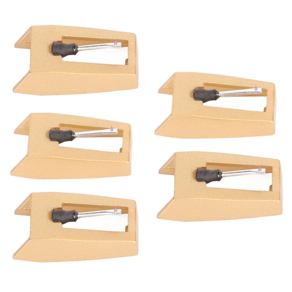 5pcs Record Player Needle Replacement Turntable with Cleaning Brush for Victrola for Crosley for ION for Boytone