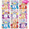 24 Pcs Make Your Own Unicorn Sticker Sheets for Kids, Unicorn Face Stickers for Kids Toddlers Crafts Activities Gifts Goodie Bags Birthday Party Favors for Toddlers view 1