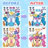 24 Pcs Make Your Own Unicorn Sticker Sheets for Kids, Unicorn Face Stickers for Kids Toddlers Crafts Activities Gifts Goodie Bags Birthday Party Favors for Toddlers view 4