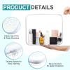 Sanwuta 10 Pcs Hard Zipper Case Clear Hard Pouch, L, Clear view 3