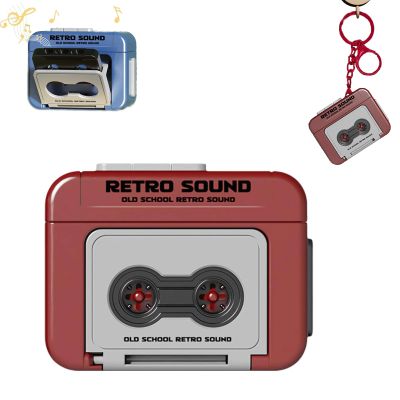 Mini Tape Recorder Keychain,Retro Tape Recorder Key Chain,Record Love Words,Music or Other Sounds,Tape Recorder Keychain Gift