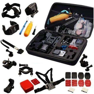 Navitech 30-in-1 Action Camera Accessories Combo Kit with EVA Case - Compatible with Nvgfelis 5K Action Camera 48MP