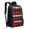 Dwrepo Large Laptop Backpack for Women Buffalo Plaid Deer Computer Bag for Men Gym Backpack 17 Inch Fashion Travel Daypack view 2