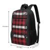 Dwrepo Large Laptop Backpack for Women Buffalo Plaid Deer Computer Bag for Men Gym Backpack 17 Inch Fashion Travel Daypack view 3