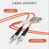 VANDESAIL 5 Pack LC to ST OM1 Fiber Patch Cable, 62.5/125m Multi Mode Duplex Fiber Jumper LSZH for Fiber Optic Transceivers -5M(16FT) 5pack view 2