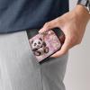Nittanovaca Panda Print Flash Drive Case Cute Peach Blossom USB Storage Case Portable USB Organizer with 10 Slots, Protective Thumb Drive Case Soft Accessories Bag for USB view 2