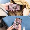 Nittanovaca Panda Print Flash Drive Case Cute Peach Blossom USB Storage Case Portable USB Organizer with 10 Slots, Protective Thumb Drive Case Soft Accessories Bag for USB view 4
