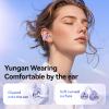 ABCDONG Wireless Earbuds Open Ear Clip On Headphones with LED Digital Display Charging Case Touch Control Bluetooth 5.4 Air Conduction Sport Earphones for Running Fitness, Medium Purple view 2