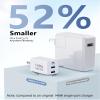 140W Mac Book Charger, USB C Fast Charger Foldable 3-Port Multi-Device Fast Power Adapter, USB C Charger for MacBook pro/Air, Dell, Samsung Galaxy, iPad Pro, and More (White) view 4
