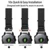 20MM 22MM 26MM Watch Band for Garmin Fenix 8 AMOLED/Solar 47mm 51mm, Nylon Sports Strap for Fenix 8 43mm Fenix 8 Solar 51mm Watch Strap (Black Brown, Quick Fit 20MM) view 4