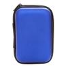 Hard Drive Case Portable Travel Waterproof Hard Disk Shell USB Protective Storage Shockproof Carry Case Small Bag for Passport Essential Memory Card Blue view 1