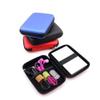 Hard Drive Case Portable Travel Waterproof Hard Disk Shell USB Protective Storage Shockproof Carry Case Small Bag for Passport Essential Memory Card Blue view 2