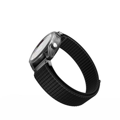 20MM 22MM 26MM Watch Band for Garmin Fenix 8 AMOLED/Solar 47mm 51mm, Nylon Sports Strap for Fenix 8 43mm Fenix 8 Solar 51mm Watch Strap (Black (Slight White), Quick Fit 20MM)