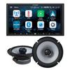 Alpine iLX-W650 7" Multimedia Receiver & A Pair of Alpine S2-S65 6.5" Coaxial Speaker Bundle  Apple CarPlay, Android Auto, Bluetooth, 480W Peak Power for Superior Sound view 1