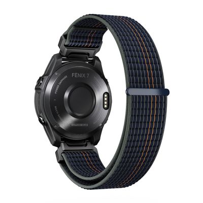 20MM 22MM 26MM Watch Band for Garmin Fenix 8 AMOLED/Solar 47mm 51mm, Nylon Sports Strap for Fenix 8 43mm Fenix 8 Solar 51mm Watch Strap (Black Brown, Quick Fit 22MM)