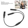 Aviation Headset Adapter, General Aviation Jacks to Female 5Pin XLR Headset Connector, Aviation Headset Ga Dual Plug to for 5 Pin XLR for Most of Aviation Headsets view 2