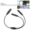 Aviation Headset Adapter, General Aviation Jacks to Female 5Pin XLR Headset Connector, Aviation Headset Ga Dual Plug to for 5 Pin XLR for Most of Aviation Headsets view 3
