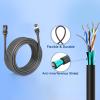 SALALIS Satellite Cable Extension, Ip68 1200Mbps Smooth Extender Cable, Rectangular Satellite Extender Cable for Rectangular Satellite Gen3 (30FT(10M)) view 3