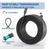 SALALIS Satellite Cable Extension, Ip68 1200Mbps Smooth Extender Cable, Rectangular Satellite Extender Cable for Rectangular Satellite Gen3 (30FT(10M)) view 4