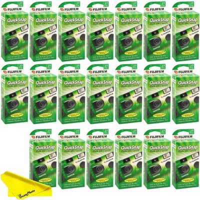 Fujifilm QuickSnap Flash 400 One Time Use 35mm Camera with Flash, 27 Exposures (20 Pack)