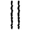 Chandelier Fabric Cord Cover,2 Pack Black Chandelier Chain Cover,70.8 Inches Brushed Polyester Fabric Cord Hider,Lamp Cord Sleeve Easy Install (None Touch Fasteners) view 1